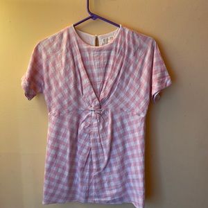 ZARA Girls - Pink Checkered Dress